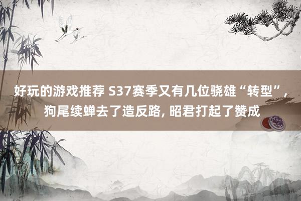 好玩的游戏推荐 S37赛季又有几位骁雄“转型”, 狗尾续蝉去了造反路, 昭君打起了赞成